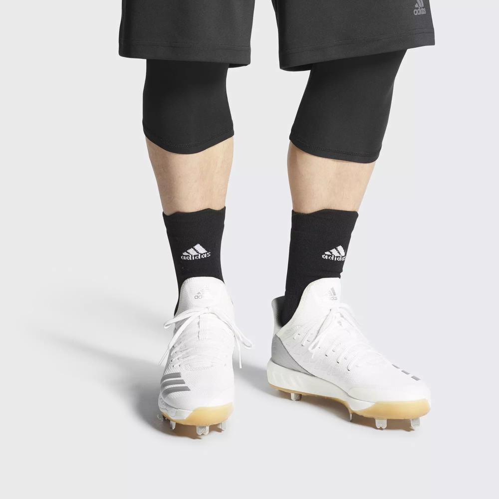 Adidas Boost Icon 4 Spikes De Beisbol Blancos Para Hombre (MX-42305)